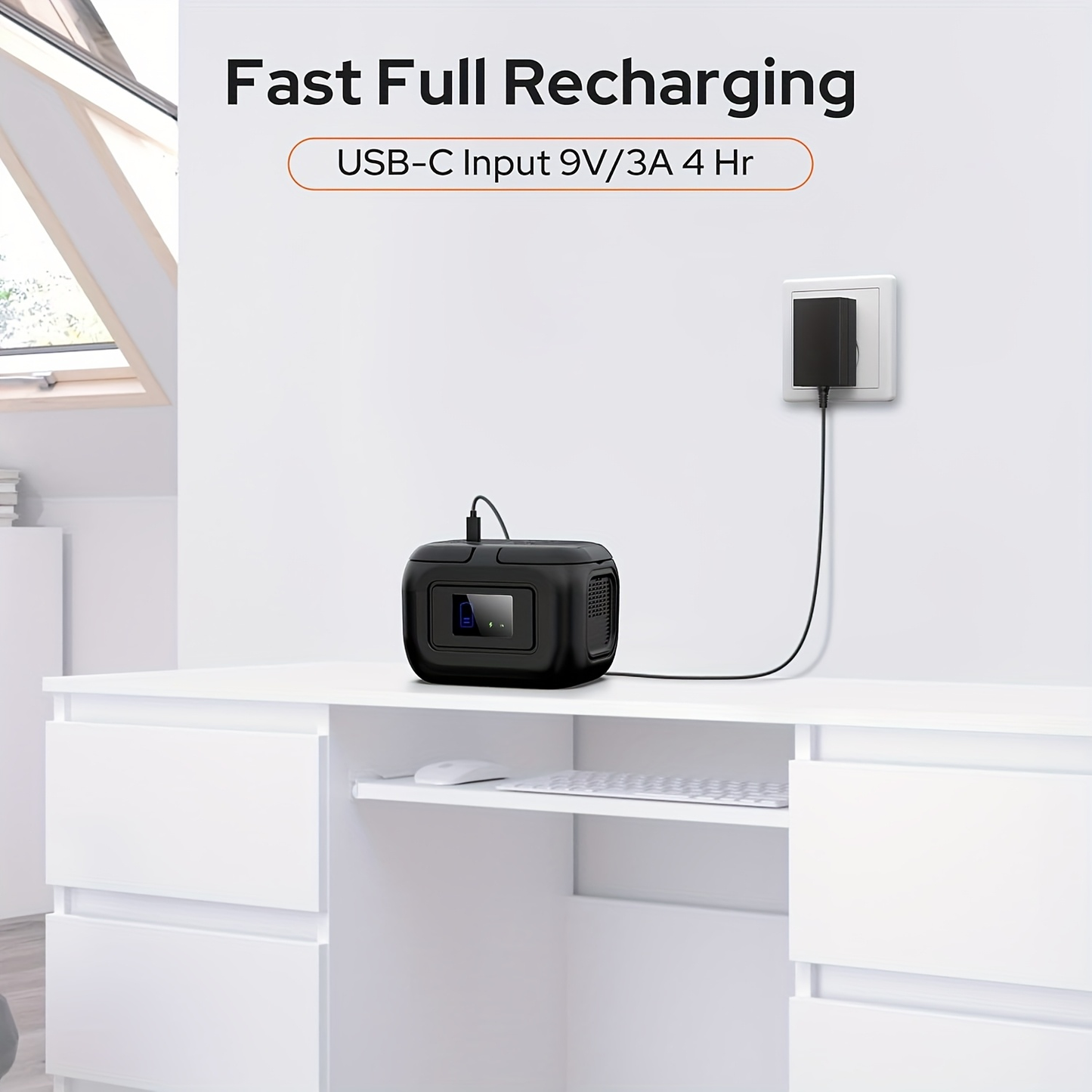 Portable Power Station 120W 97.68Wh Solar Generator with AC Outlet USB-A USB-C DC Output Battery Bank for Camping RV Home Emergency Backup