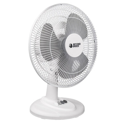 Oscillating Table Fan 12 Inch Quiet 3-Speed Adjustable Tilt with Safety Grill for Home Office Bedroom Dorm Desktop Personal Cooling Fan