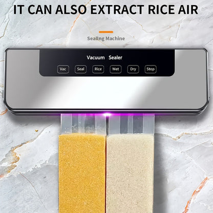 65KPa Countertop Vacuum Sealer with Dry and Moist Modes, External Hose, 50 Bags and 30cm Sealing Width