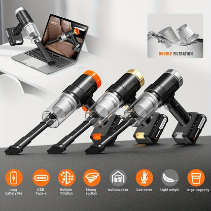 Model 701 Cordless Car Vacuum Cleaner with 5KPa Source Rating, 2000mAh Label, Six Trim Options and Nozzle Set