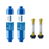 2 Water Filter+2 Flexible Hose Protector