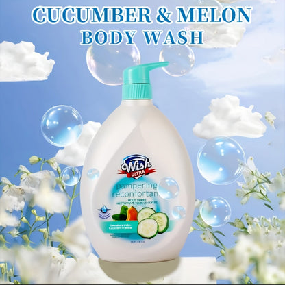 Pump-Bottle Body Wash with Vitamin E Label, Five Scent Options and Single or Two-Piece Packs