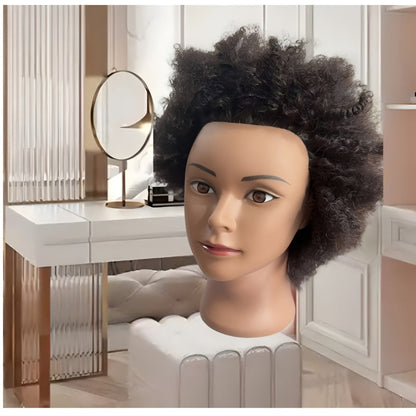 Mannequin Styling Head Options with Clamp and Accessory Sets for Braiding, Cutting and Cosmetology Practice