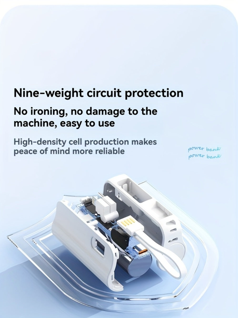 6000mAh Power Bank Gift Set with 22.5W Label, Fold-Out Connectors, Data Cable, Bracelet and Display