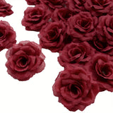 50Pcs-Wine Red