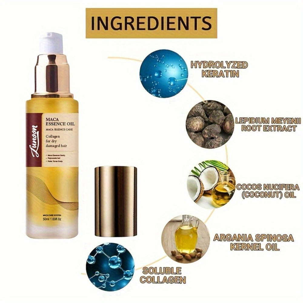 Argan Oil Hair Mask Deep Conditioning Treatment with Collagen | Cold Press Moroccan Oil for Dry Frizzy Curly Fine Hair | Long-Lasting Moisture Repair 1.69oz
