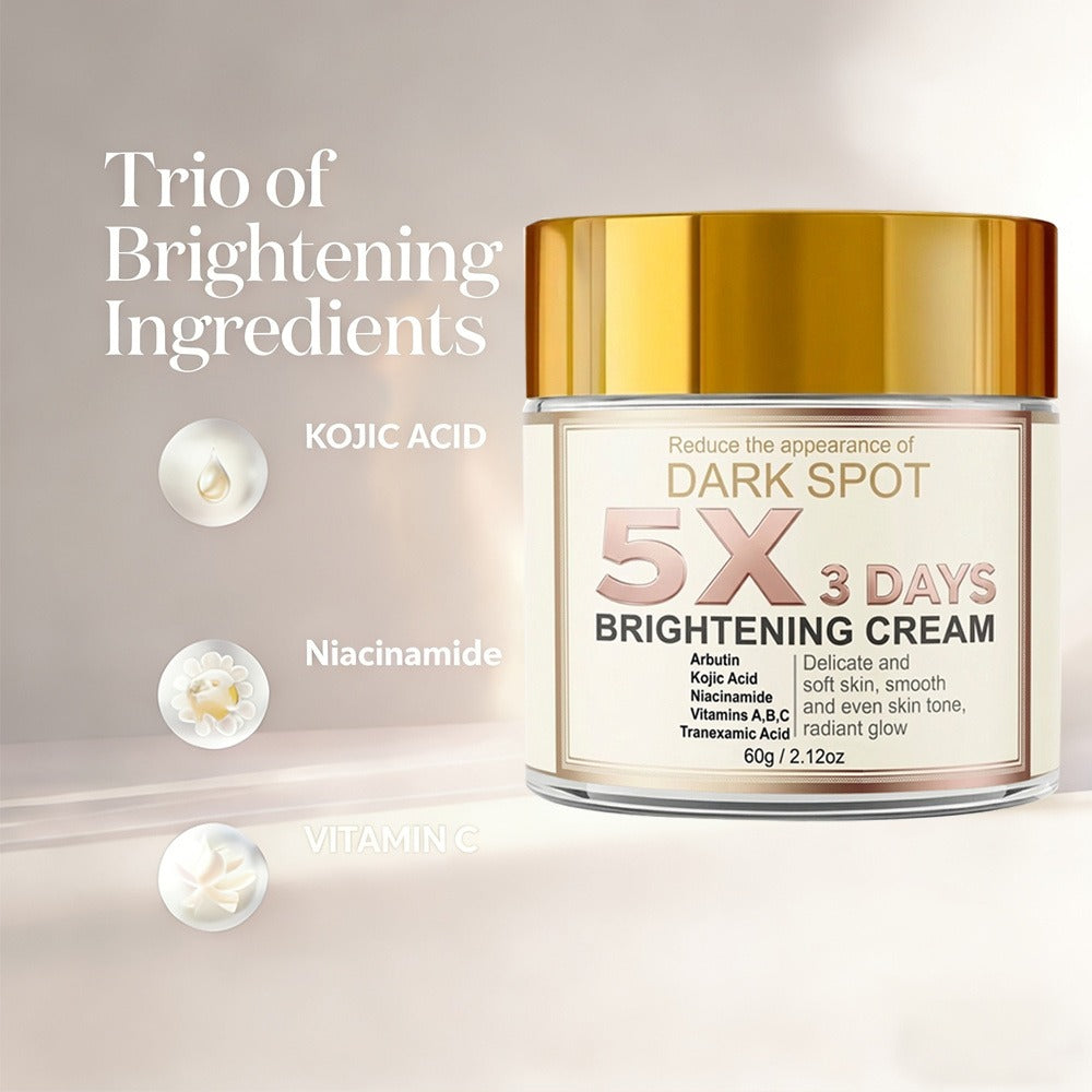 Kojic Acid-Labeled Face Cream with Vitamin C, Arbutin and Niacinamide in Single Checkout Option