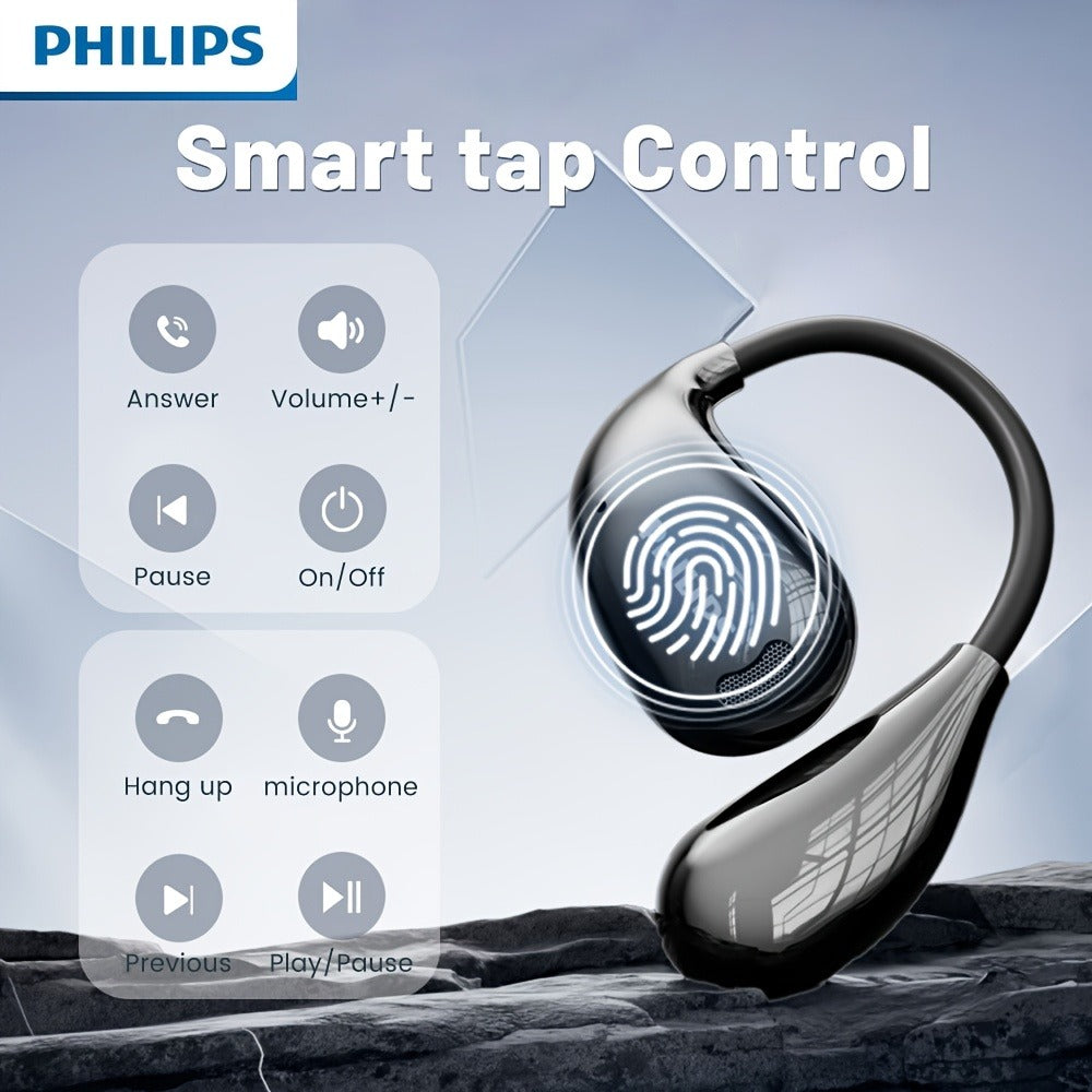 Wireless Earbuds Philips TAT2769 Bluetooth 5.4 Earhooks with Noise-Cancelling Call Mic in Three Colors