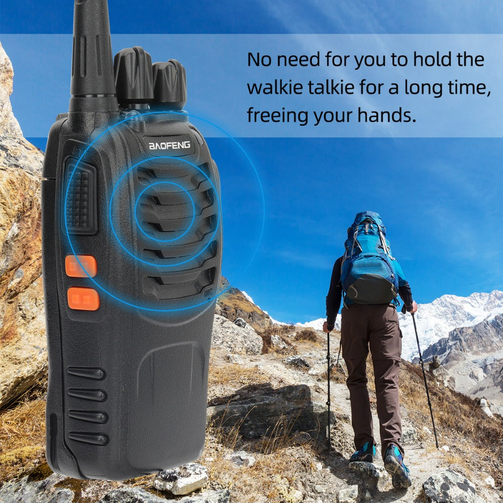 Baofeng BF-888S Walkie Talkie 2-Pack - Long Range UHF Two Way Radio, Wireless Frequency Copy, Portable Ham Radio for Hunting, Hiking, Camping & Emergency