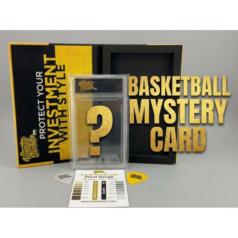 Basketball Random Card in Vanity Slab Display – Mystery Collectible with Rookies, Stars, Inserts & Signature-Style Cards | Panini & Topps | Premium Gift for Basketball Fans & Collectors