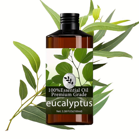 Essential Oil Eucalyptus Aroma in 100ml Bottle for Massage, Aromatherapy, Diffuser and Personal Care