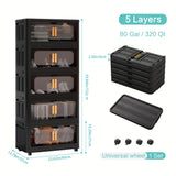 Black 5-Tiers Large Size 24in