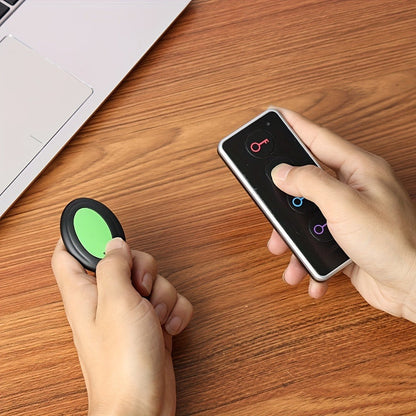 RF Key Finder 4 Receivers No App Required – Wireless Item Locator 131ft Range with LED Flashlight, Easy for Seniors, Find Keys Phones Wallets TV Remotes, Batteries Included
