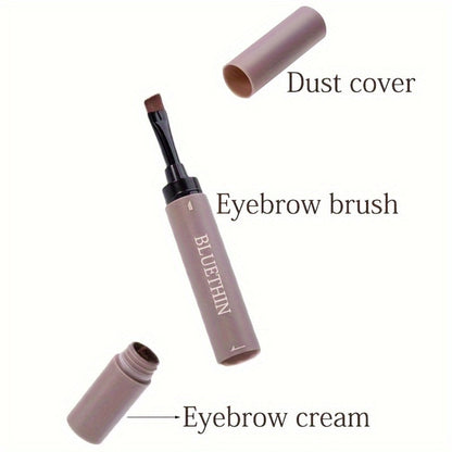 Waterproof Eyebrow Pencil Dual Ended with Angled Tip Flat Tip & Spoolie Brush Smudge Proof Long Lasting Brow Definer for Women Gray Black 2pcs 4pcs Set