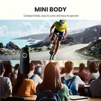1080P Clip-On Body Camera with 130-Degree Wide-Angle Marking, Photo, Video and Cyclic Recording Controls