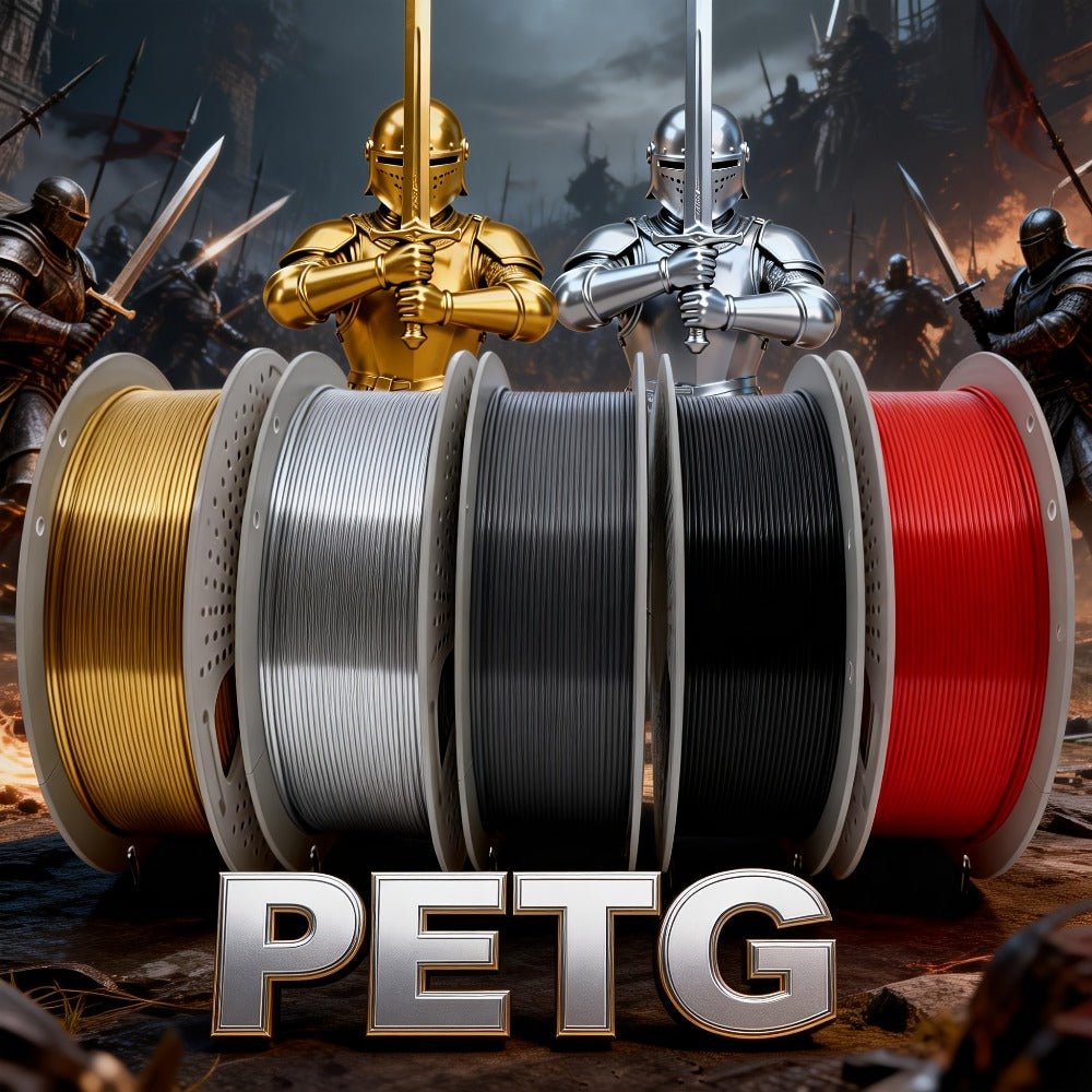 3D Printer Filament PETG 1.75mm 1kg Vacuum-Packed Spool with Nine Color and Finish Options