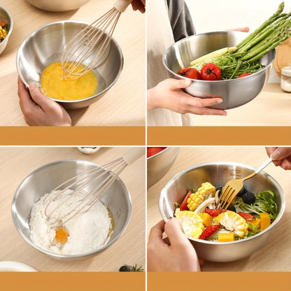 3-Piece Mixing Bowl Set with Small, Medium and Large Nested Bowls and Source-Marked Dimensions