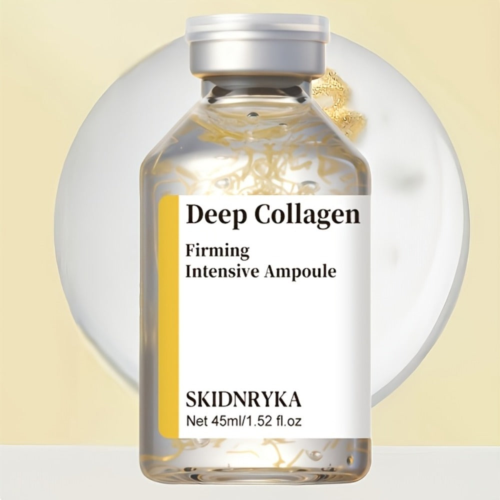 Face Serum SKINDRYKA Collagen, Hyaluronic Acid and Niacinamide in a 1.52oz Glass Dropper Bottle