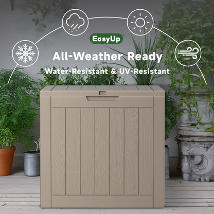 Resin Deck Box 35/45 Gallon – Lockable Outdoor Storage