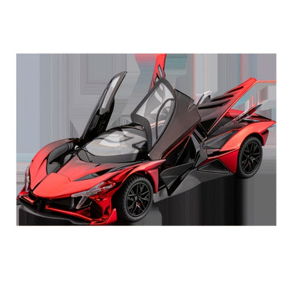 1:24 Scale Die-Cast Sports Car Model Collectible - Zinc Alloy Static Ornament with Realistic Details, Home Desktop Decoration, Gift for Car Lovers Men Adults
