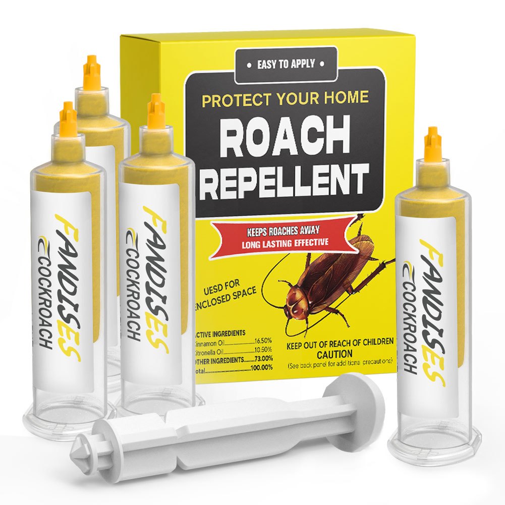 Roach Killer Gel | 4-Pack Syringe Kitchen Bathroom Crack Crevice Trap