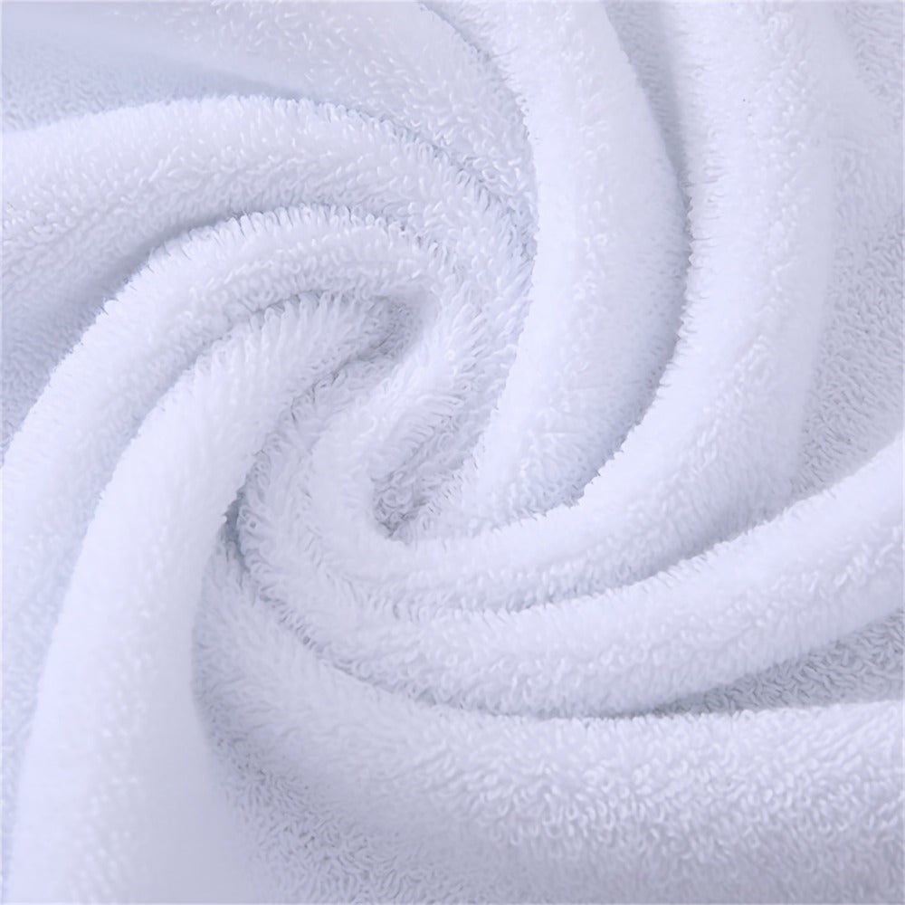 5-Piece 100% Cotton Towel Set – 1 Bath Towel, 2 Hand Towels & 2 Washcloths | Ultra-Soft, Highly Absorbent, Exquisite Pattern Design for Home Bathroom