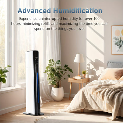 Humidifier 9L Top-Fill Cool Mist Tower with Smart Humidity Control, Sleep Mode and 600-Square-Foot Listing