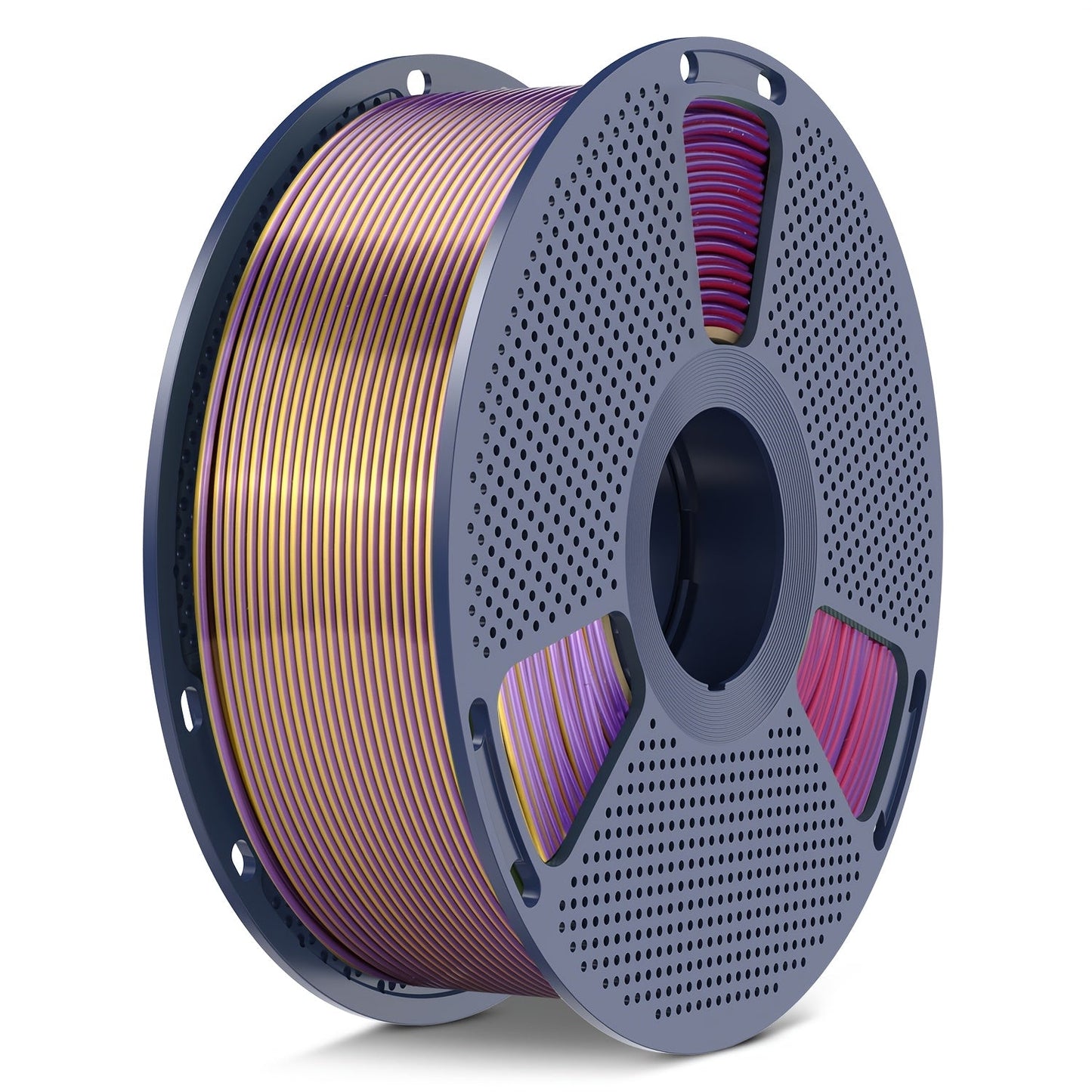 SUNLU PLA+ Four-Color Glossy Filament 1.75mm 1kg 4kg Multicolor Gradient Red Yellow Green Black Blue Purple Orange Gold FDM 3D Printer Filament Creality Bambu Prusa Compatible