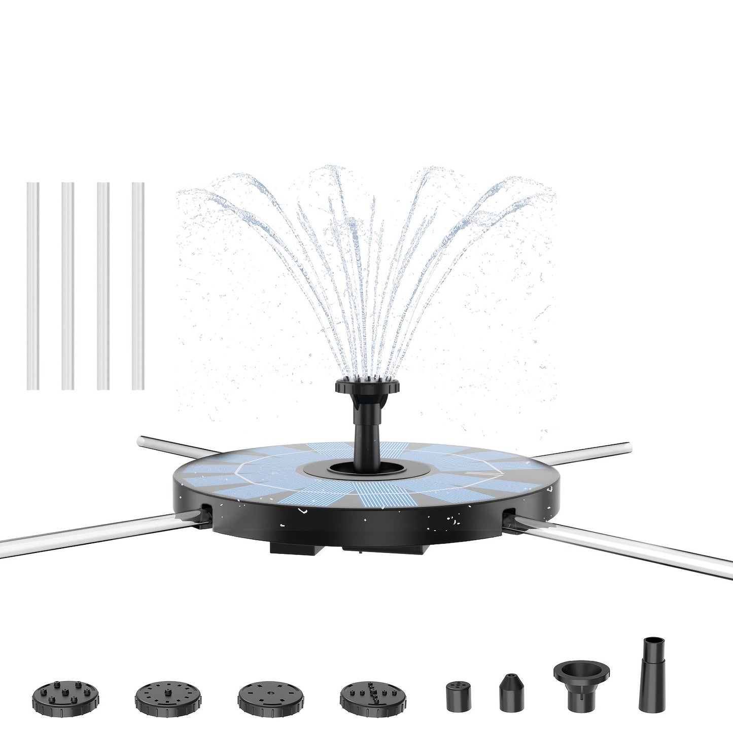 Garden Fountain Solar Powered with Support Rod – Bird Attractor