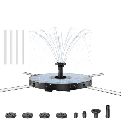 Garden Fountain Solar Powered with Support Rod – Bird Attractor