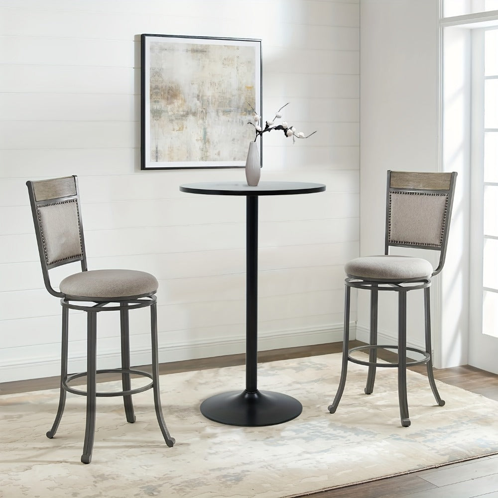 23.5-Inch Round Bar Table for Work, Display, and Everyday Use in Kitchen detail image - detail view 12