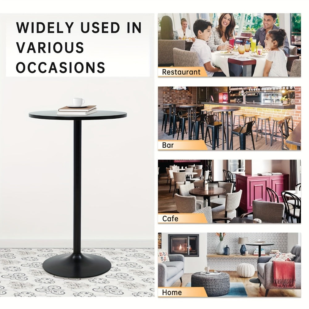 23.5-Inch Round Bar Table for Work, Display, and Everyday Use in Kitchen detail image - detail view 13