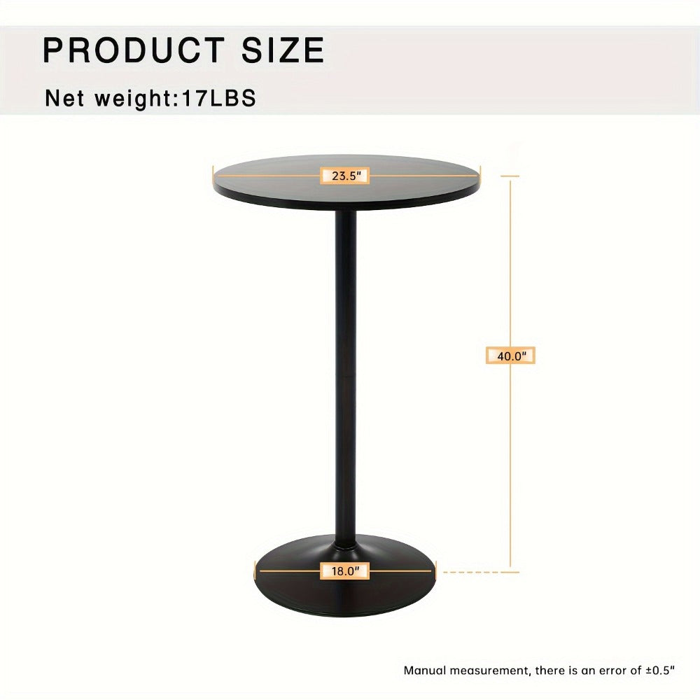 23.5-Inch Round Bar Table for Work, Display, and Everyday Use in Kitchen detail image - detail view 4