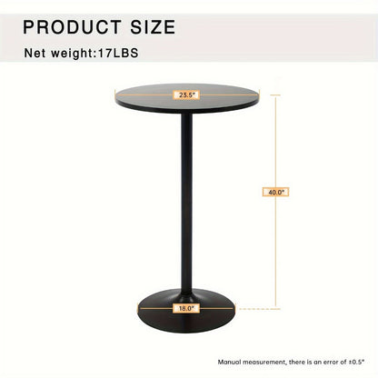 23.5-Inch Round Bar Table for Work, Display, and Everyday Use in Kitchen detail image - detail view 4