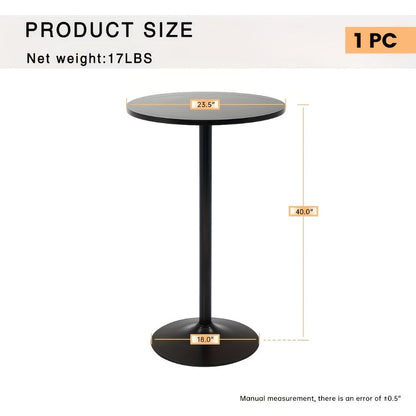 23.5-Inch Round Bar Table for Work, Display, and Everyday Use in Kitchen detail image - detail view 5
