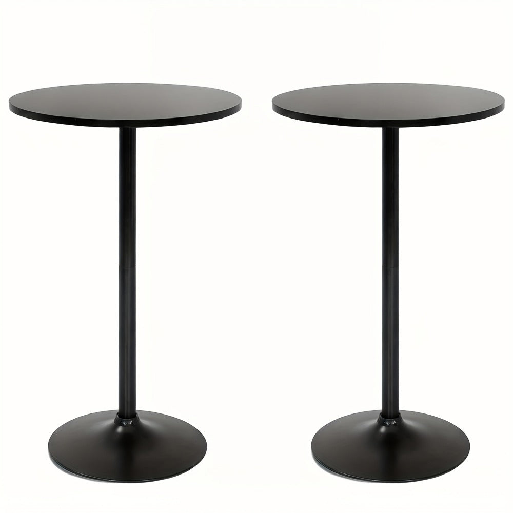 Bar Table, Round High Top 23.5 Inch Bistro Pub Table Metal Structure Indoor Outdoor Space shown in the main product view