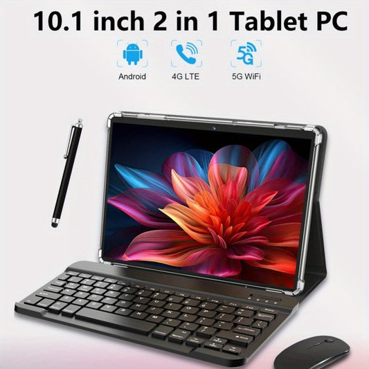 Android Tablet 10.1-Inch CRELANDER with Android 13, 4G LTE, Deca-Core CPU and 128GB Internal Storage
