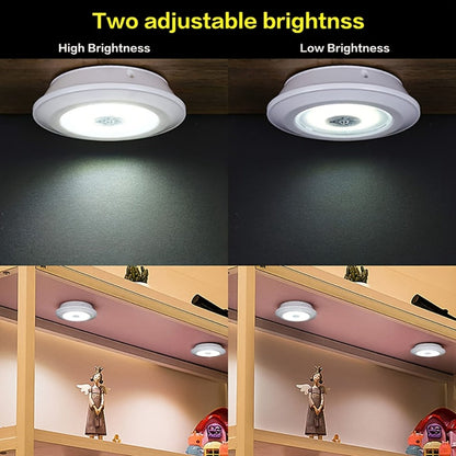 LED Puck Lights 5 Pack Wireless Remote Control Magnetic Adhesive – Indoor Night Lights for Hallway Bathroom Bedroom Kitchen Cabinet Staircase Home Decoration Easy Install