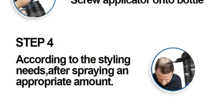 15-Gram Hair Fiber Kit with Directional Spray Applicator in Four Black and Brown Shade Options