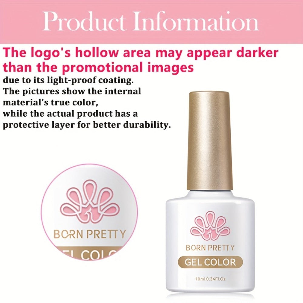 Gel Nail Polish – Cat Eye Magnetic Set BORN PRETTY Nude Golden Glitter 2 Colors Ultra Shine Semi-Permanent UV LED Soak Off Long Lasting…