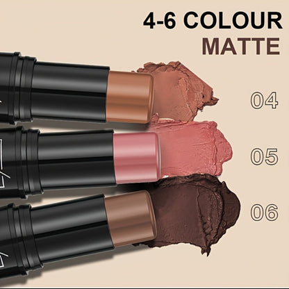 Six-Piece Cream Makeup Stick Set with Visible Pink and Brown Tones in the Exact 6 Pieces Option