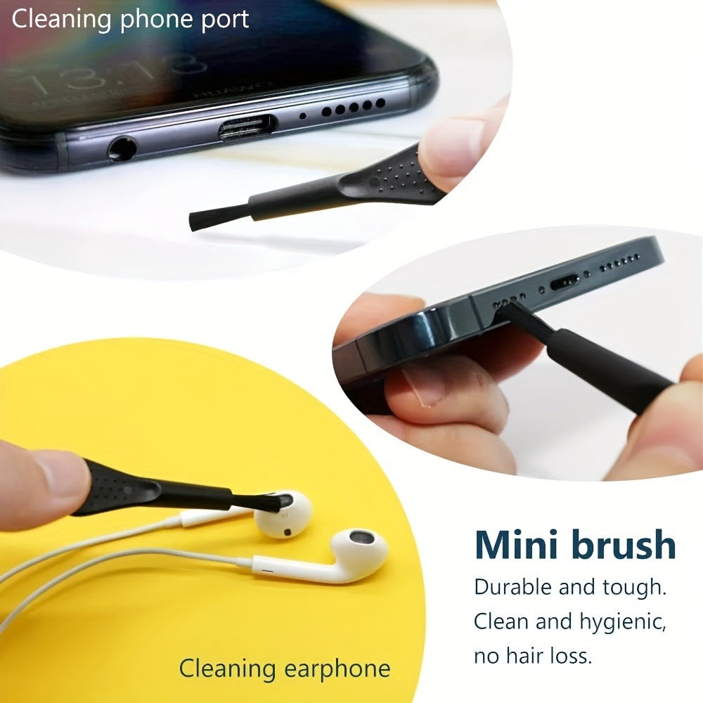 Phone Dust Plug Kit 67PCS – Type-C & Lightning Port Protectors, Speaker Dust Mesh Stickers, Cleaning Brush Set, Anti-Dust Caps for iPhone & Android Smartphones