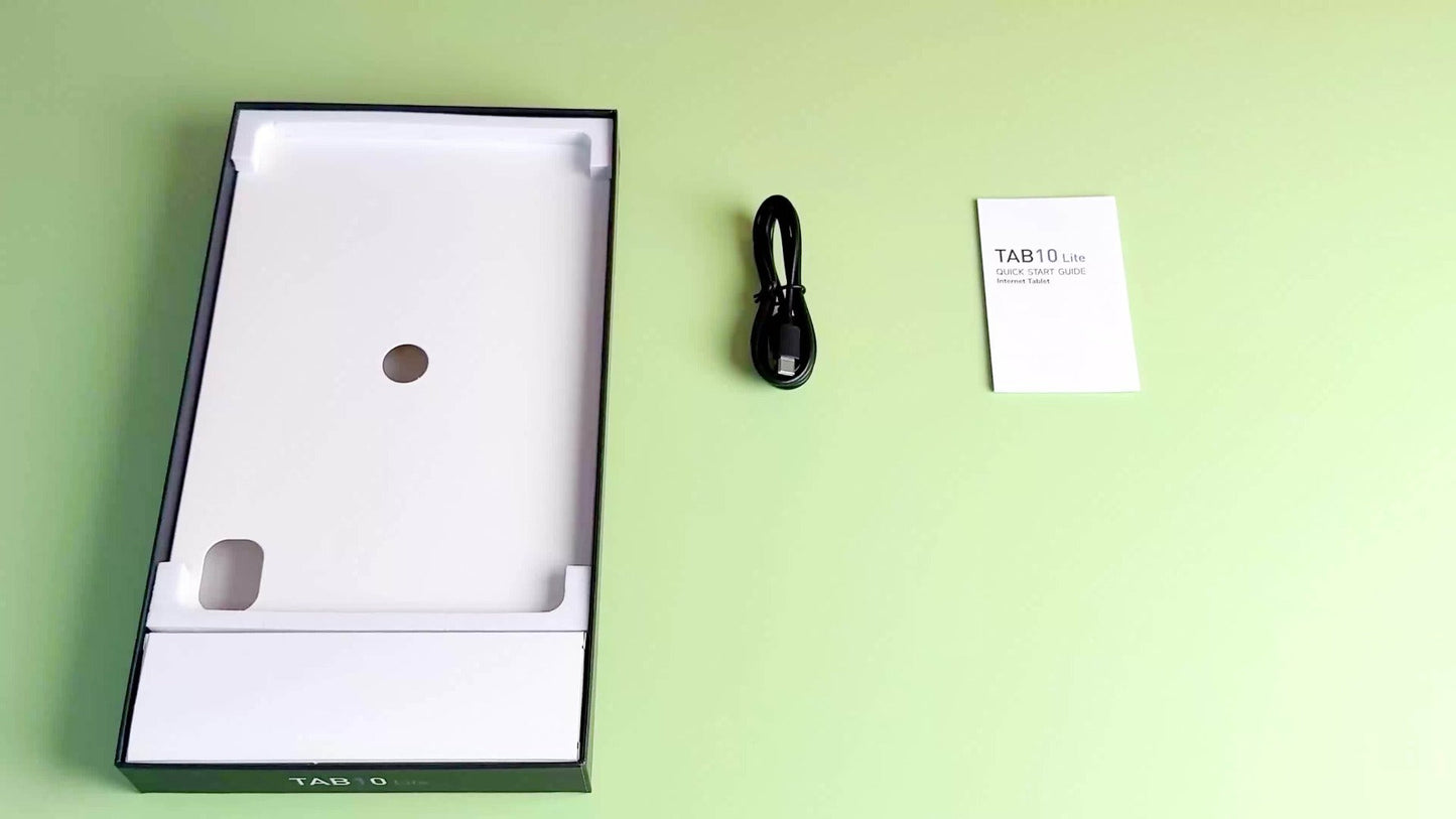 Android Tablet 10.1-Inch with Android 14, 4GB Total Memory, 32GB Internal Storage and 6000mAh Battery