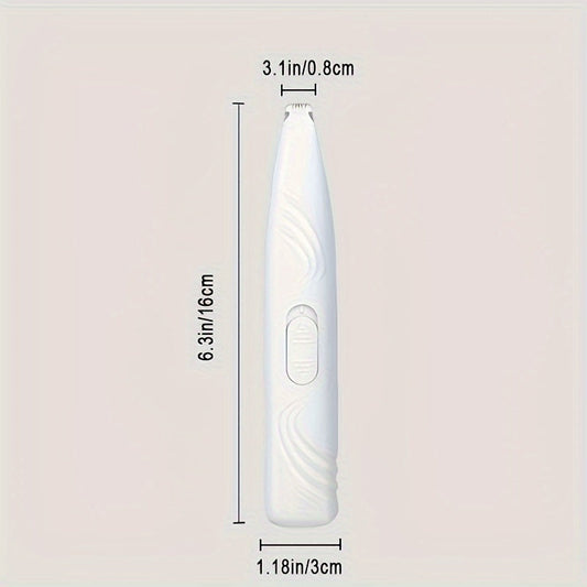Paw Trimmer for Dogs & Cats – Cordless Electric Pet Grooming Clipper, Low Noise Hair Trimmer for Paws, Eyes, Ears, Face & Rump, Rechargeable Small Pet Clipper, Perfect Gift for Pet Lovers