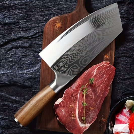 Damascus Chef Knife Set – Sharp Stainless Steel Kitchen Knife with Damascus Pattern Blade for Chopping Vegetables, Meat & Fruit, Professional Home Cook Gift Set 1pc 2pcs 3pcs