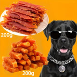 200g of duck jerky + 200g of beef bone shaped teethers