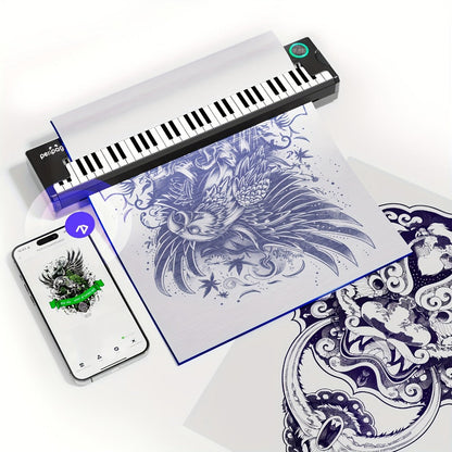 Forty-Sheet A4 Tattoo Transfer Paper Pack with Four-Layer Pictured Construction for Stencil Preparation