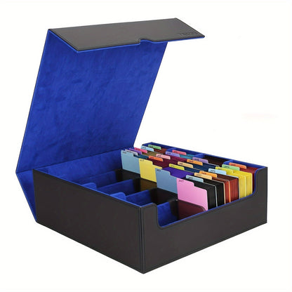 Four-Row Trading Card Storage Box with Three Interior Color Options and Source-Stated 3000-Card Capacity