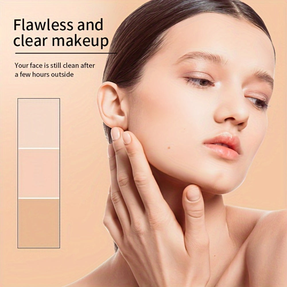 Air Cushion CC Cream Concealer Foundation MERCILEN Moisturizing Buildable Coverage Natural Dewy Finish – Hydrating Long-Lasting Face Makeup for Sensitive Skin Women All Skin Types