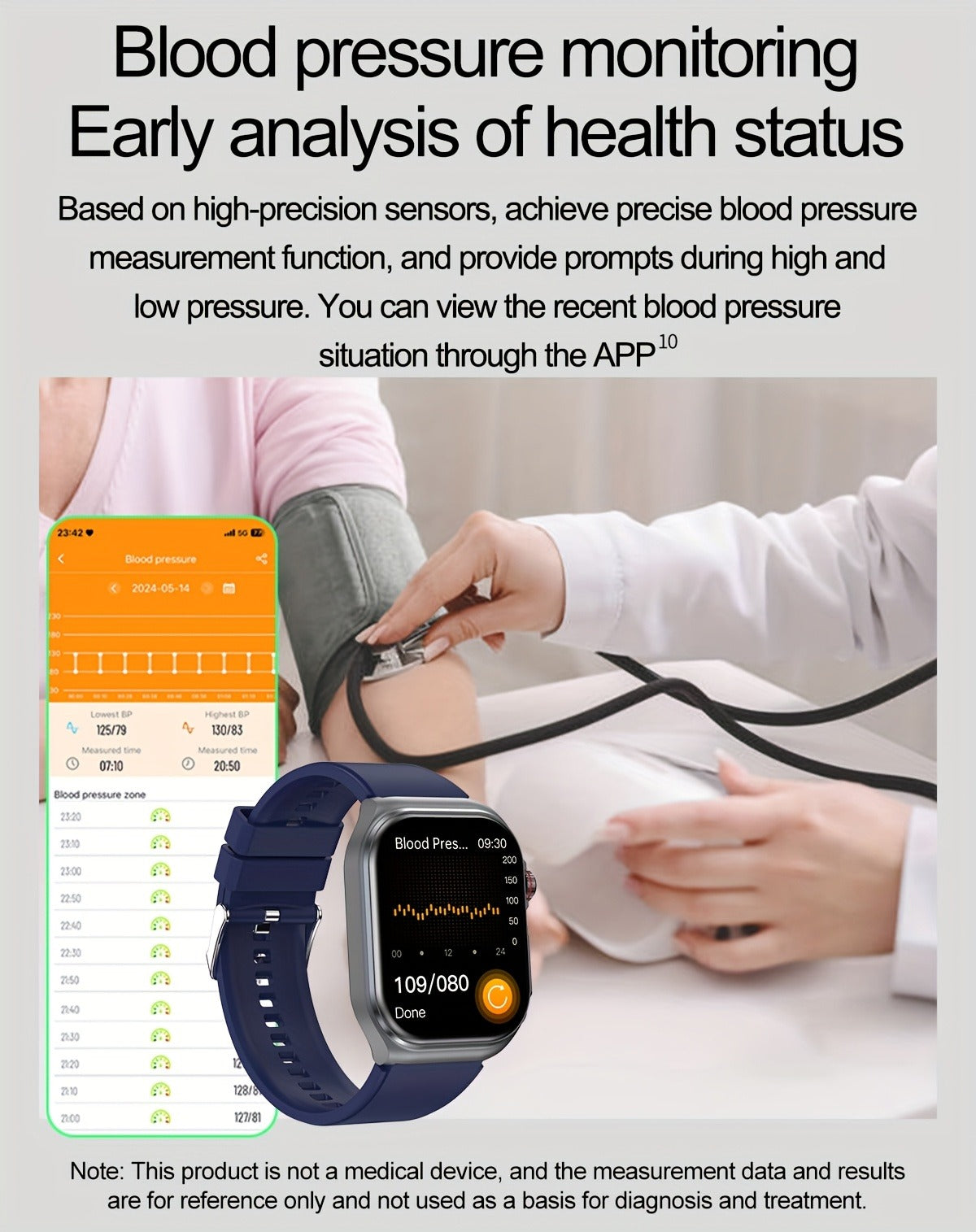 AMOLED Smartwatch 2.04" Display, Bluetooth 5.3 Calling, NFC, 530mAh Battery, Multi-Sport Modes, Voice Assistant, SOS, Menstrual & Weather Forecast, Magnetic Charging, Compatible with iOS & Android, Unisex Gift for Men & Women